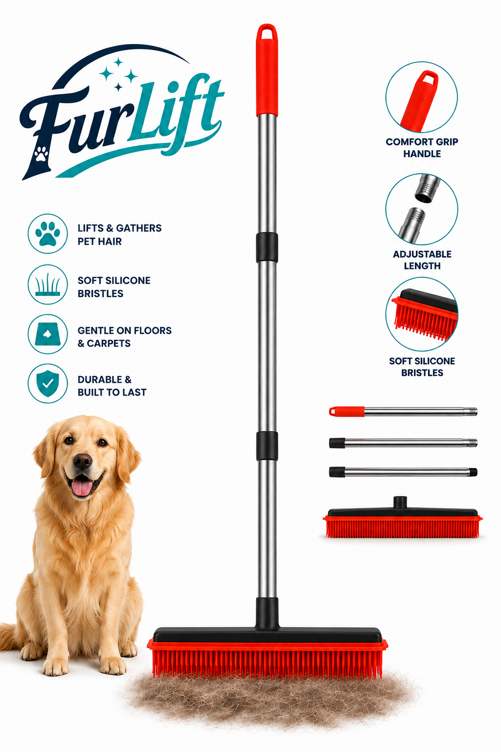 FurLift Pet Hair Sweeper
